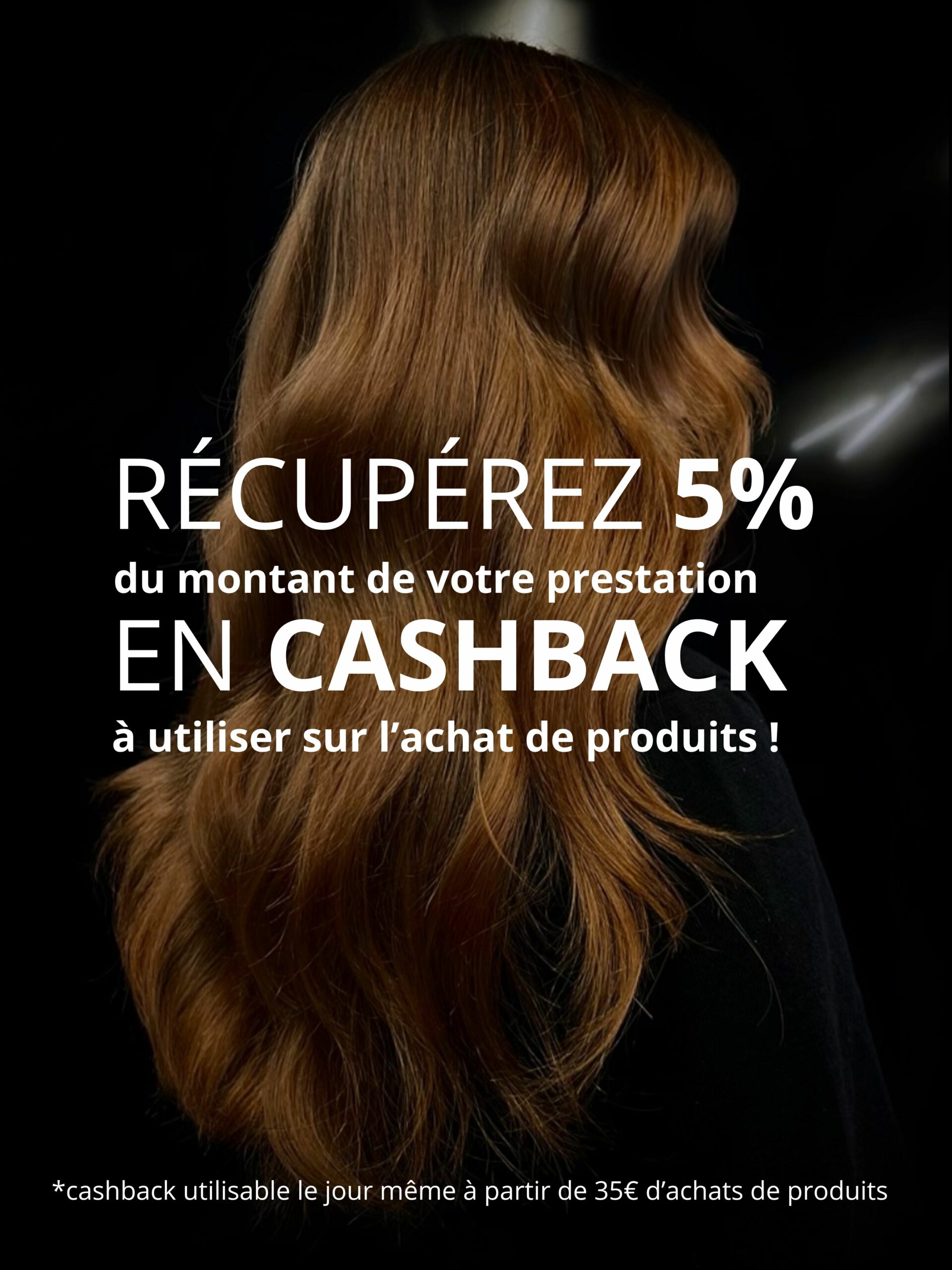 Récupérez et utilisez immédiatement l’équivalent de 5% de la somme totale que vous avez dépensé aujourd’hui en bon d’achats produits.